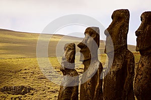 Easter Island Ã¢â¬Â¢ Ahu Tongariki Ã¢â¬Â¢ Rapa Nui Ã¢â¬Â¢ Moai photo